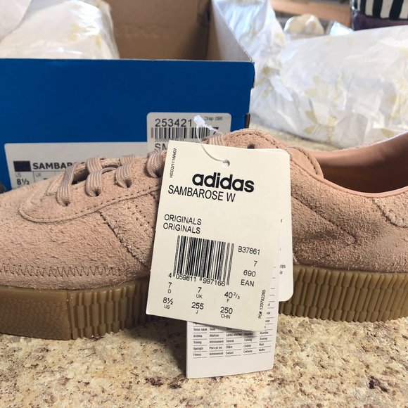 adidas sambarose suede